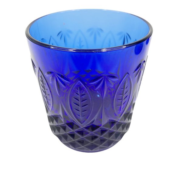 Vintage Avon Royal Sapphire Rocks Glasses Set of 3 Cobalt Blue Made in France - Picture 5 of 10
